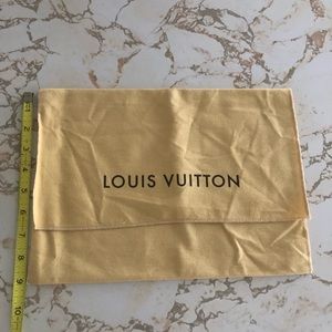 Louis Vuitton Dust Bag Beige Cotton Storage Bag Authentic LV